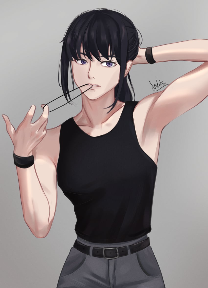 inoue takina (lycoris recoil) drawn by chxoswolf