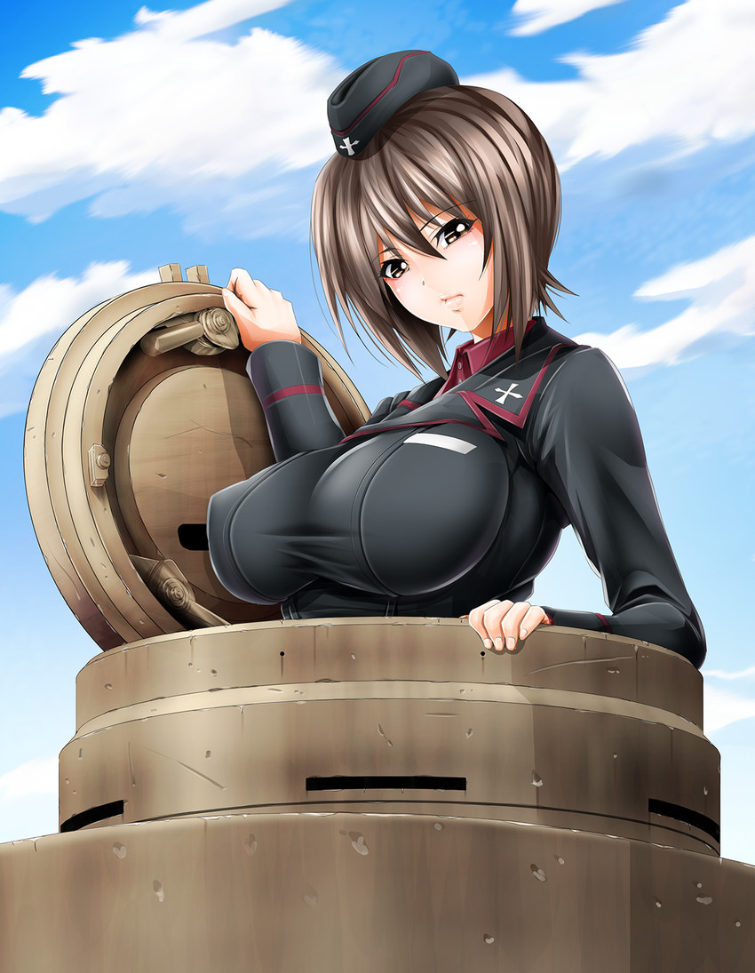 nishizumi maho (girls und panzer) drawn by size_hermitage