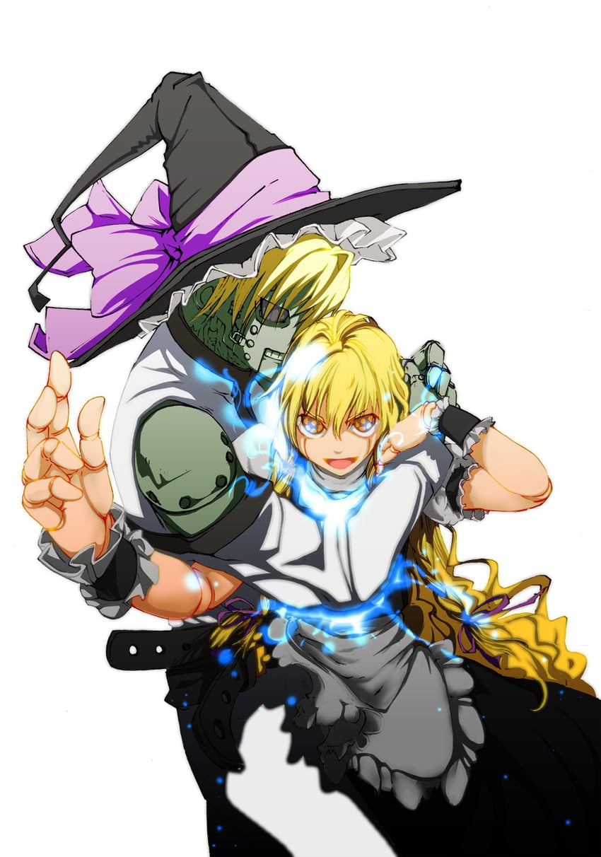 kirisame marisa and robo-ky (touhou and 2 more) drawn by kuku_(xx81)