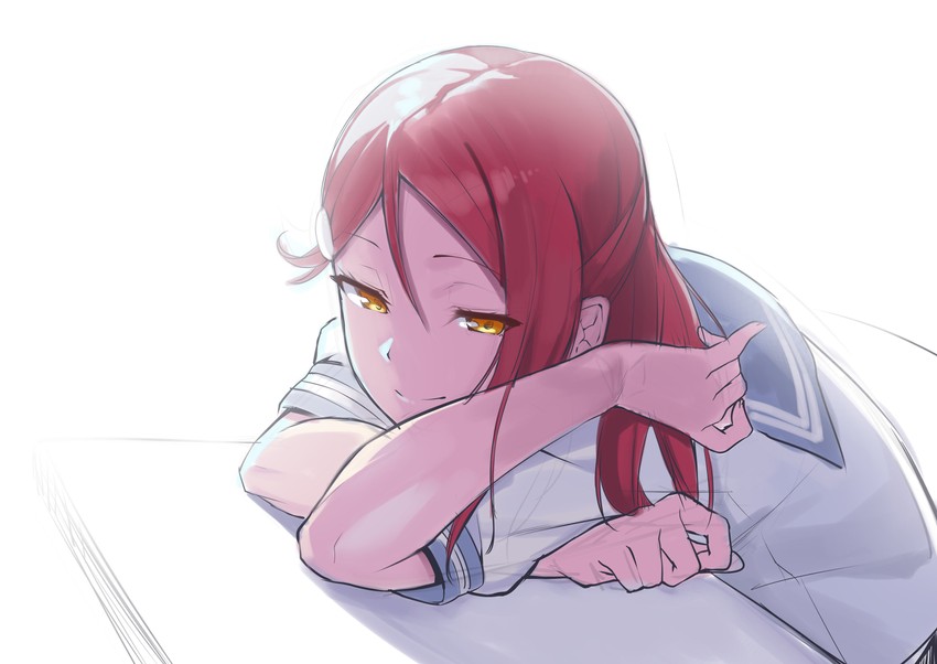 sakurauchi riko (love live! and 1 more) drawn by ginopi