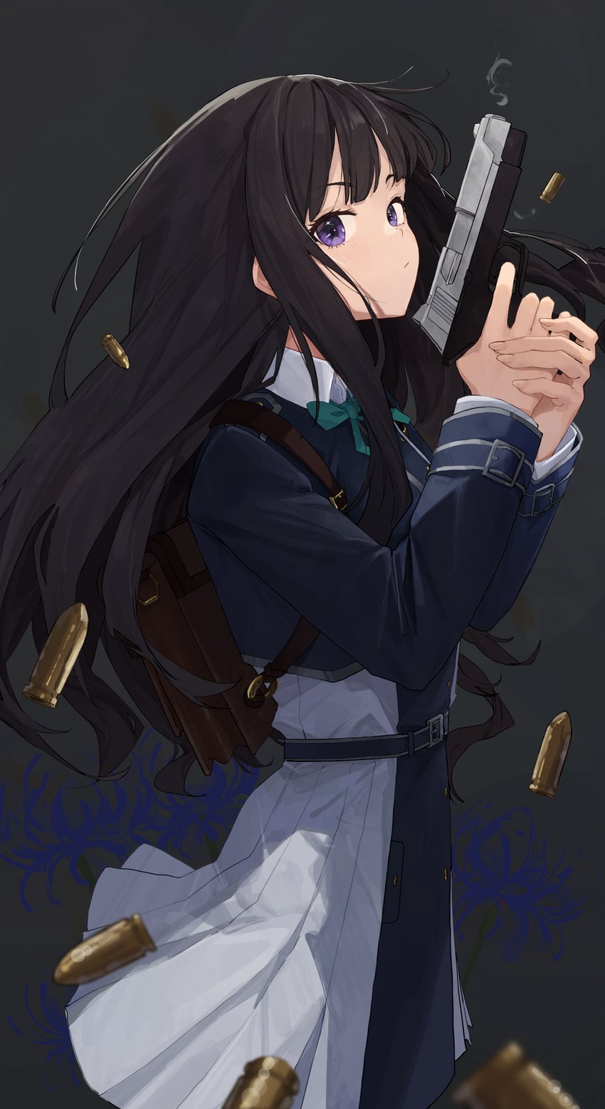 inoue takina (lycoris recoil) drawn by ningen_gokko