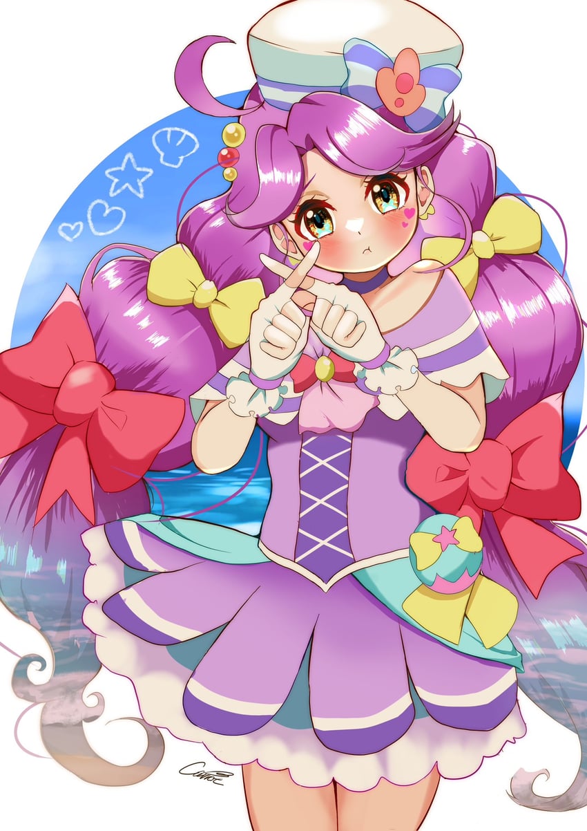 suzumura sango and cure coral (precure and 1 more) drawn by carrot_summer