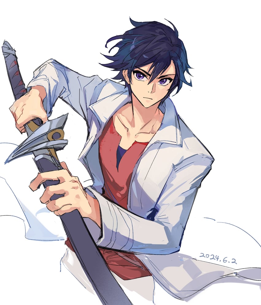 rean schwarzer (eiyuu densetsu and 2 more) drawn by feng_you