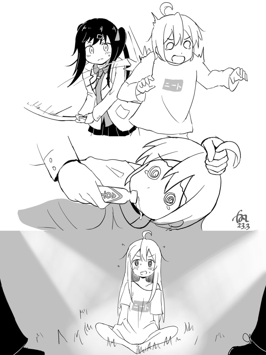 oyama mahiro and oyama mihari (onii-chan wa oshimai! and 1 more) drawn by li_jinhang