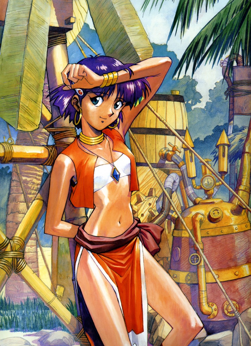 nadia la arwall (fushigi no umi no nadia) drawn by sadamoto_yoshiyuki
