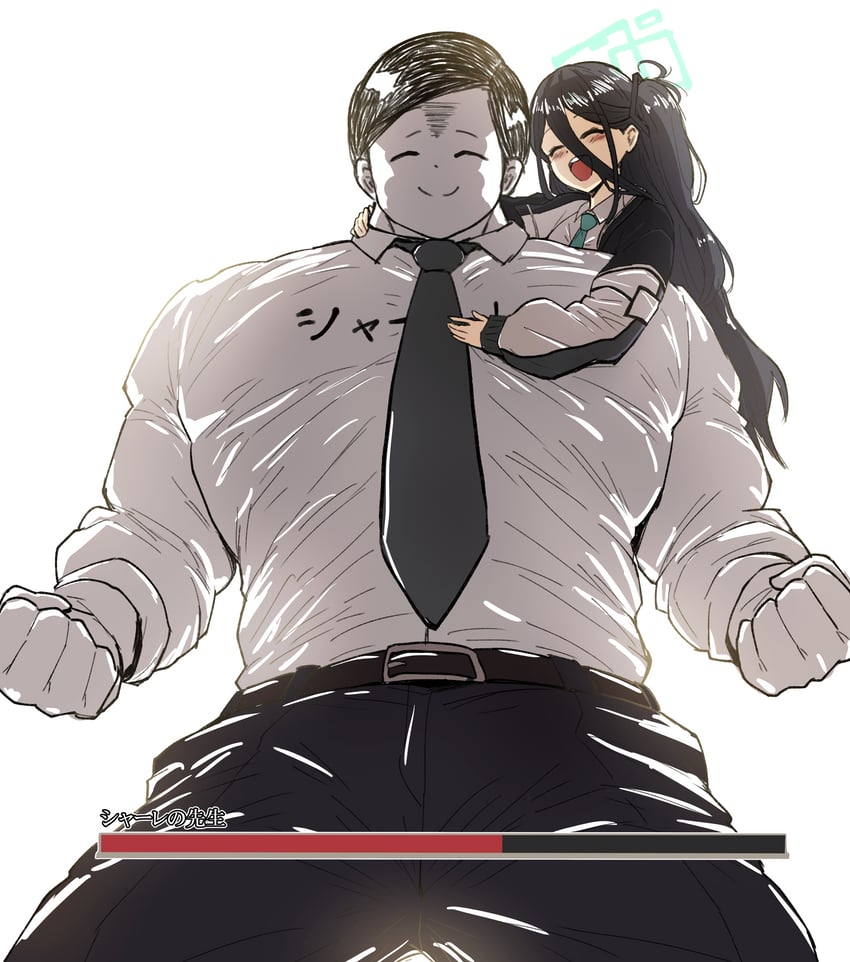 sensei, aris, promised consort radahn, and gamer dev sensei (blue archive and 2 more) drawn by mochiume9