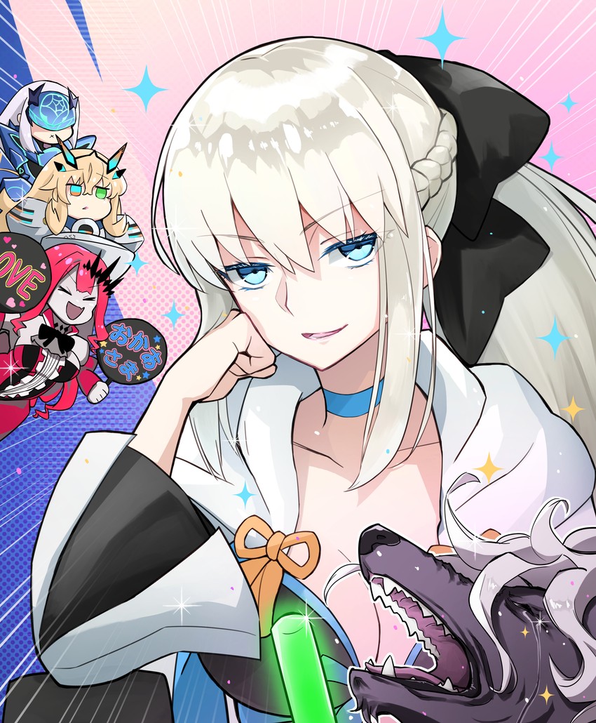 baobhan sith, morgan le fay, melusine, barghest, and woodwose (fate and 1 more) drawn by yuniyuni