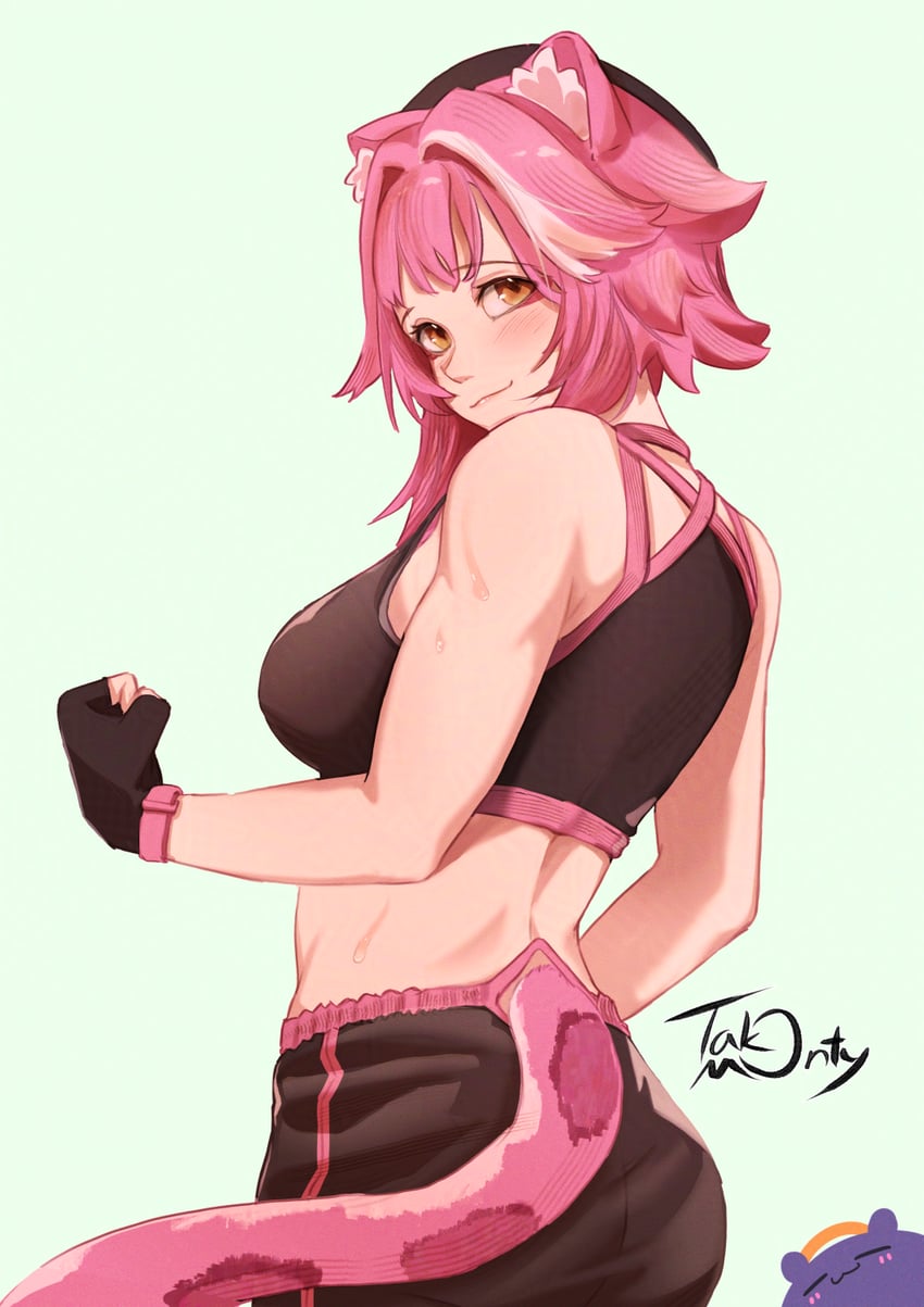 takodachi and raora panthera (hololive and 1 more) drawn by takomonty