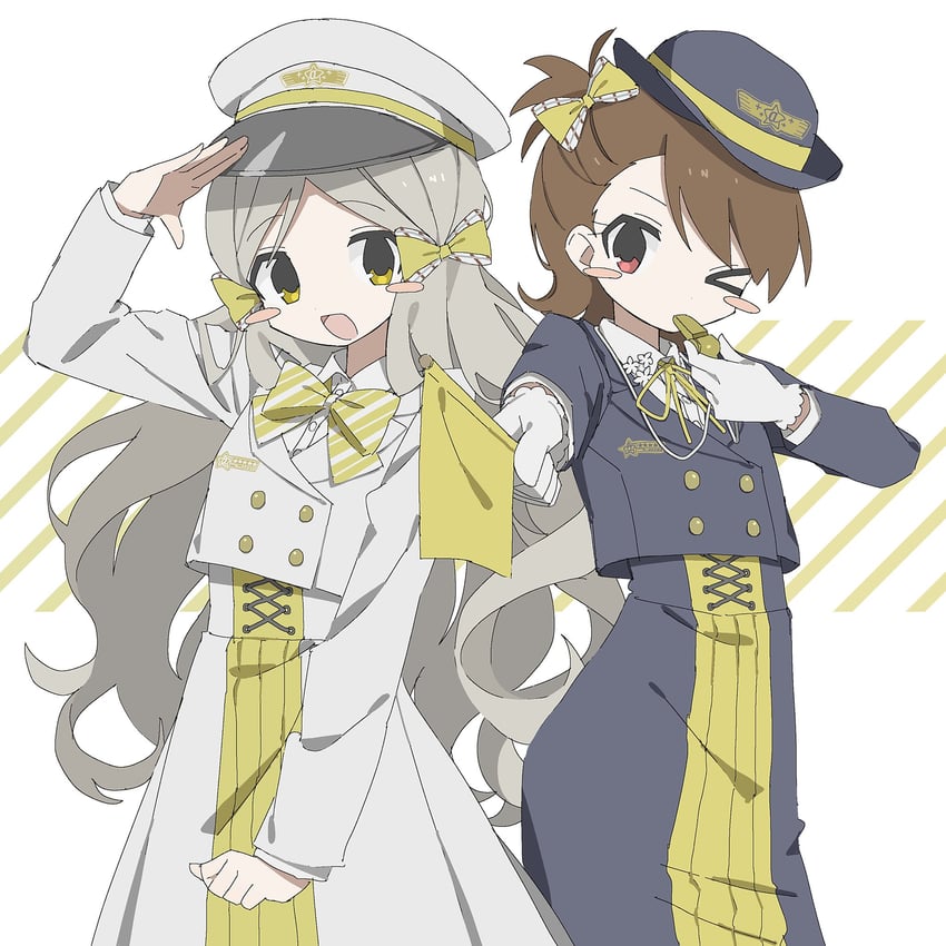 futami ami and handa roco (idolmaster and 2 more) drawn by 01sh110sush1