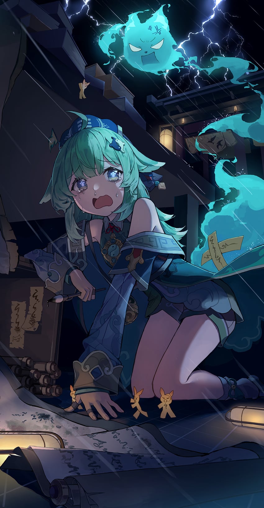 huohuo and tail (honkai and 1 more) drawn by tem
