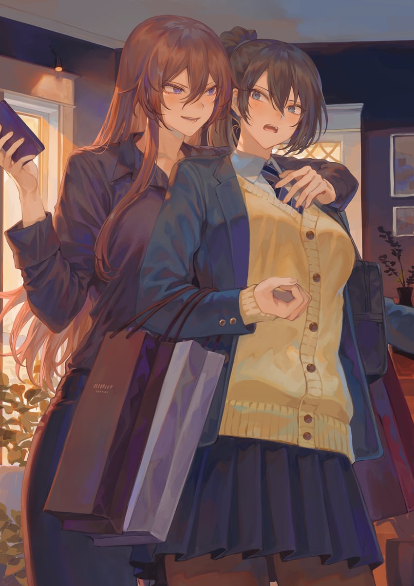 oomikado aoi and oomikado itsuki (original) drawn by mashutarou_(neko_no_oyashiro)