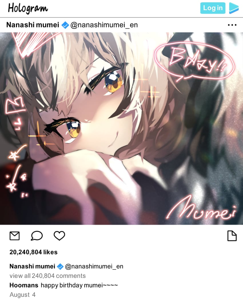 nanashi mumei (hololive and 2 more) drawn by getsurai