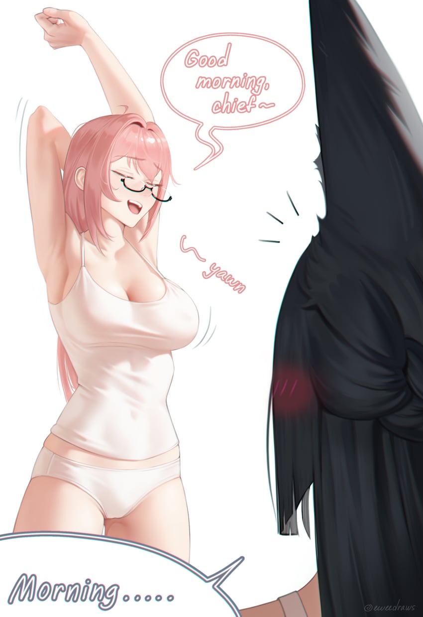 hoshimi miyabi and tsukishiro yanagi (zenless zone zero) drawn by eweedraws