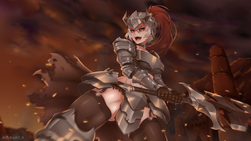 berserker (maplestory and 1 more) drawn by queasy_s