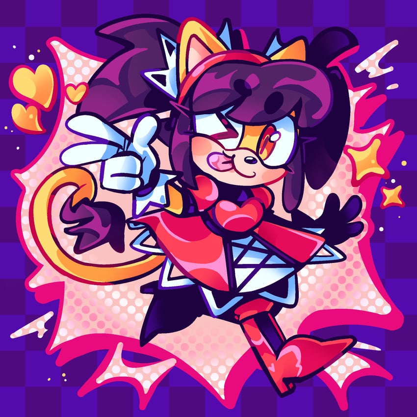 honey the cat (sonic and 2 more) drawn by hazelnutnebula