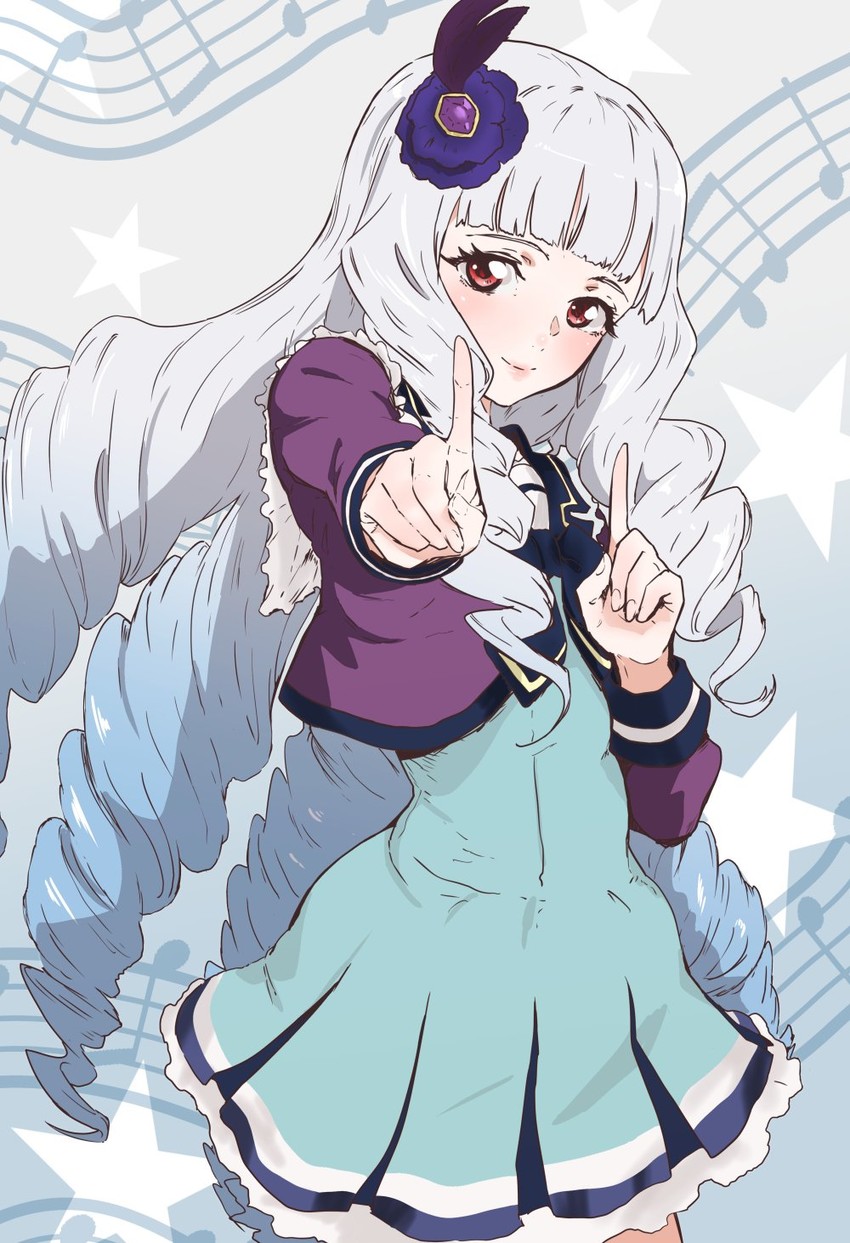 shirogane lily (aikatsu! and 1 more) drawn by nekoi_mie