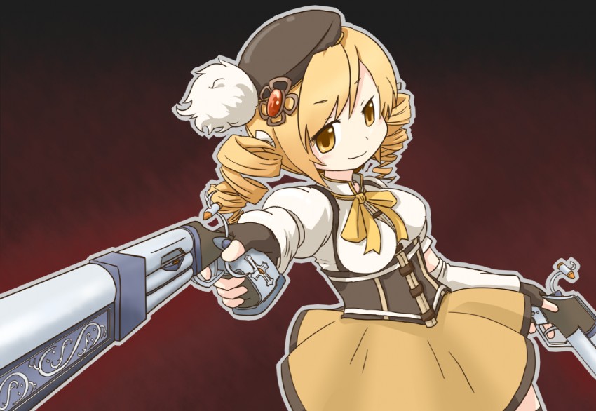 tomoe mami (mahou shoujo madoka magica) drawn by tamute_(2580rs)