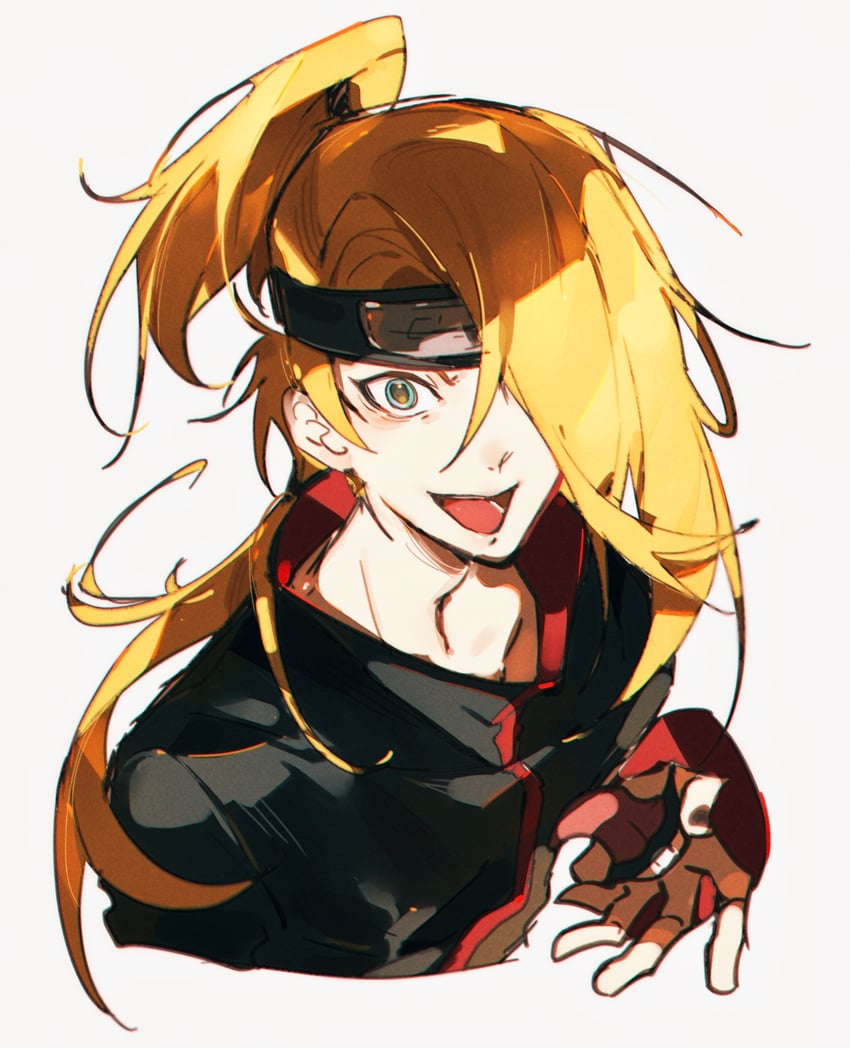 deidara (naruto and 1 more) drawn by tie_fei_wu_mang_dashuai