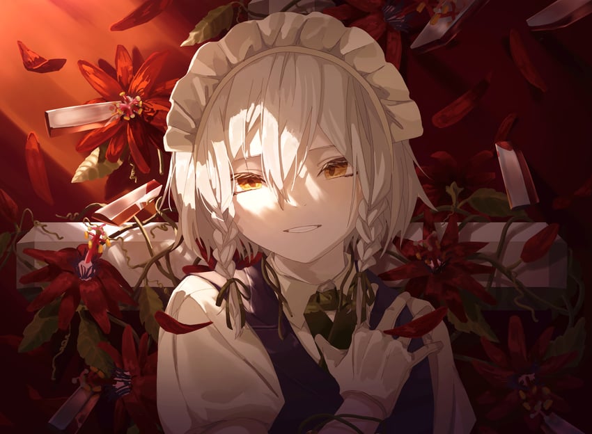 izayoi sakuya (touhou) drawn by fuduki.