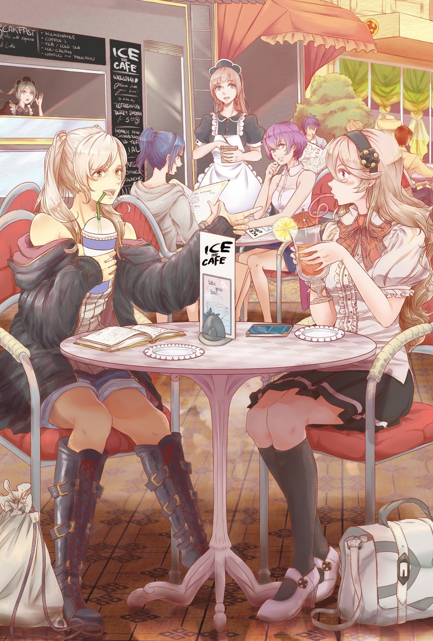 female corrin, female robin, felicia, flora, katarina, and 1 more (fire emblem and 3 more) drawn by lithety