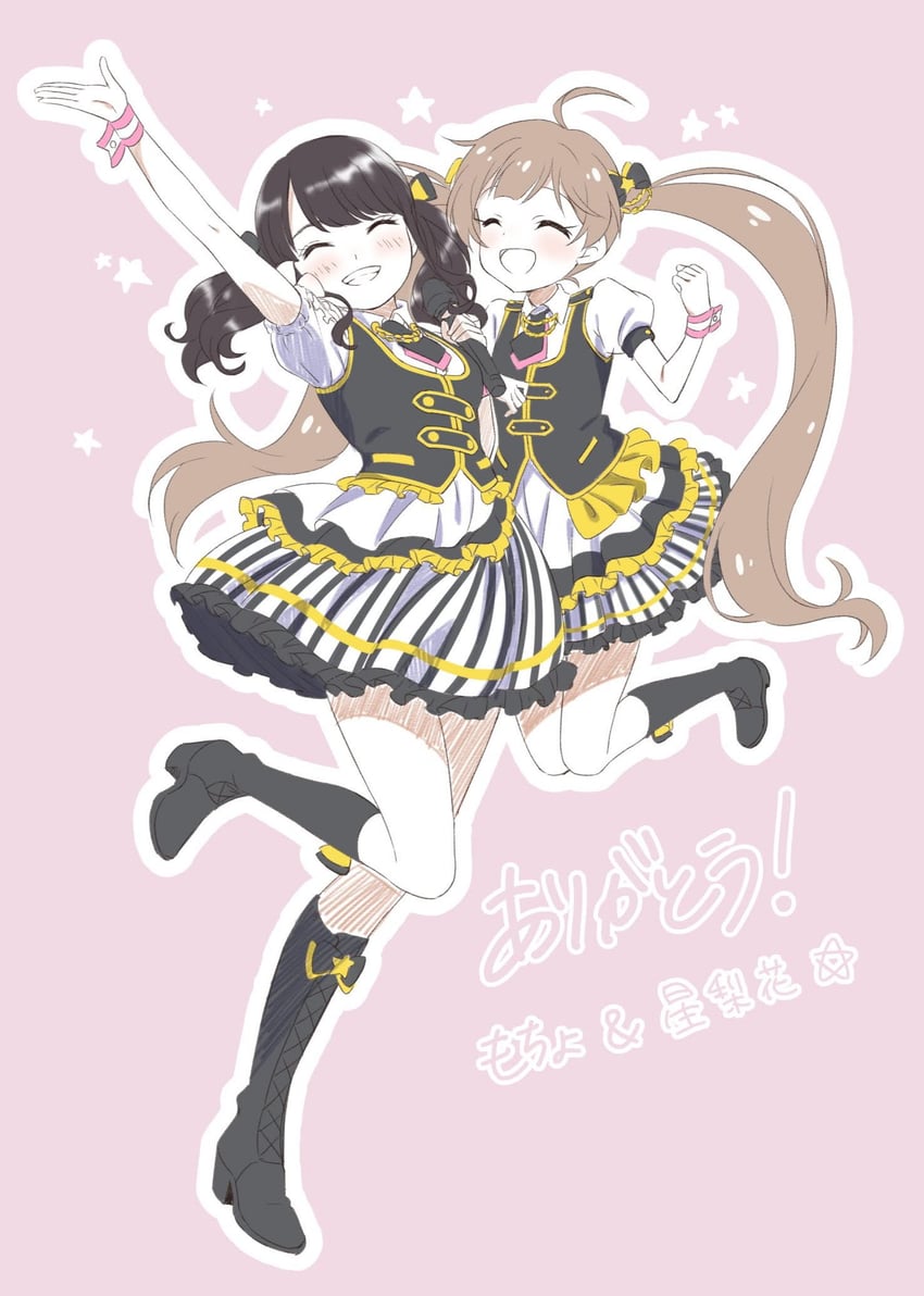 hakozaki serika and asakura momo (idolmaster and 2 more) drawn by goma_konbu