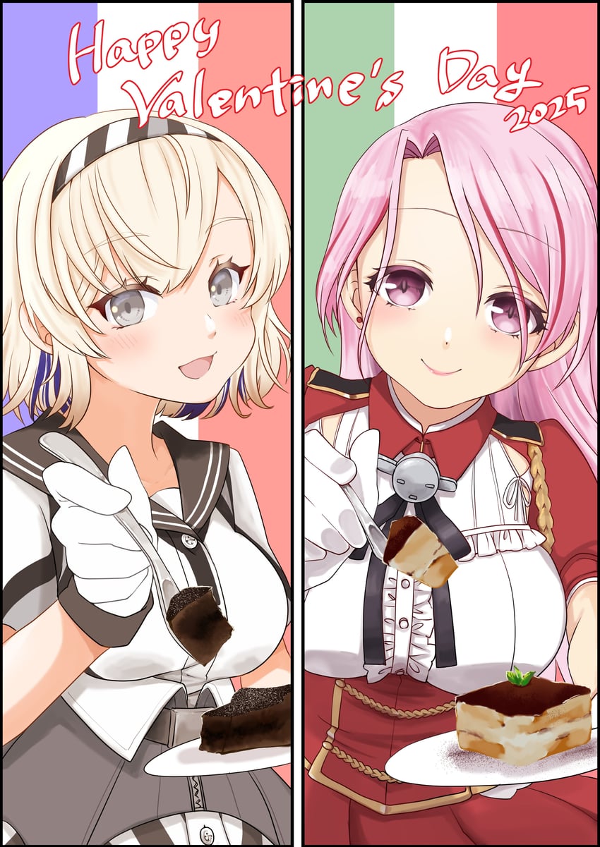 luigi di savoia duca degli abruzzi, gloire, and gloire kai (kantai collection) drawn by mocchi_(mocchichani)