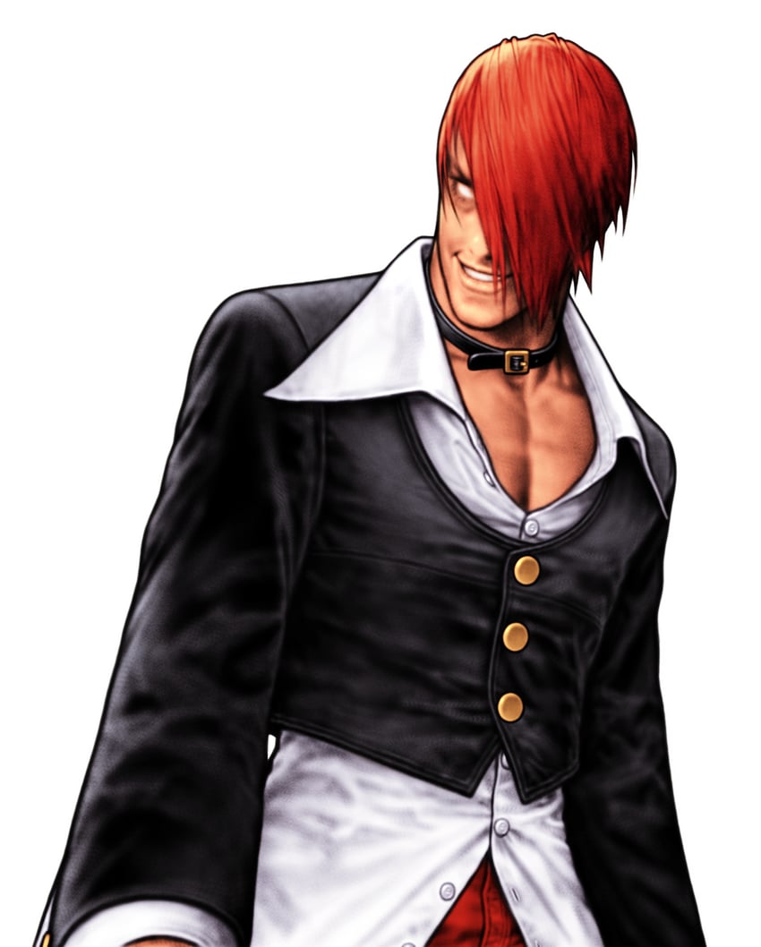yagami iori and orochi iori (snk and 1 more) drawn by mori_toshiaki