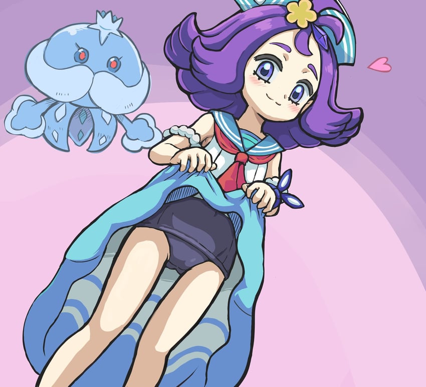 acerola and jellicent (pokemon and 1 more) drawn by takamame