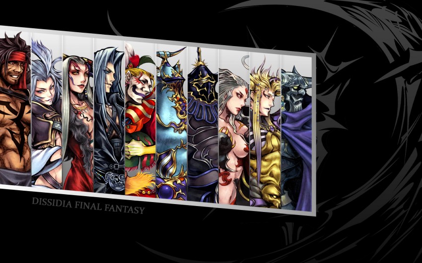 sephiroth, kuja, kefka palazzo, golbez, ultimecia, and 5 more (final fantasy and 11 more) drawn by nomura_tetsuya