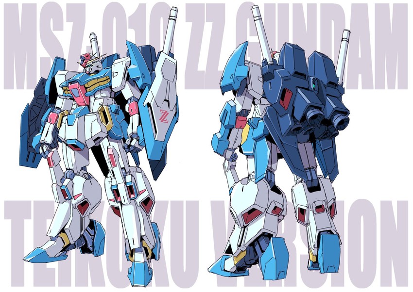 zz gundam (original and 2 more) drawn by teikoku_jokyoku