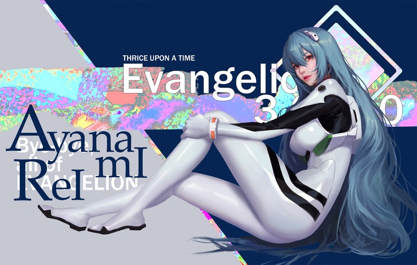 ayanami rei (neon genesis evangelion and 2 more) drawn by kimgayeon