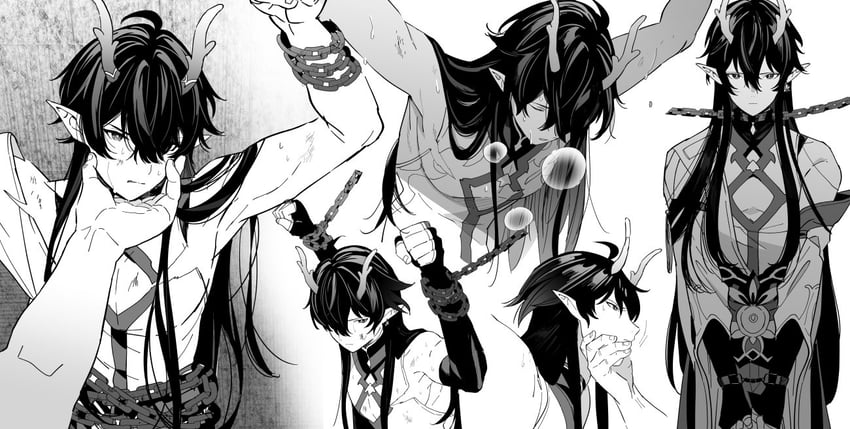 dan heng (honkai and 1 more) drawn by hidakarumen