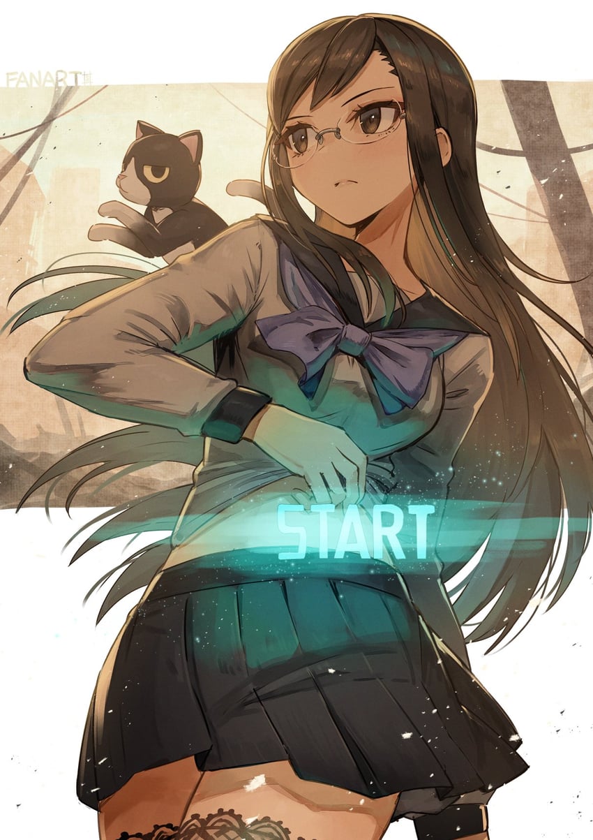 yakushiji megumi (juusan kihei bouei ken) drawn by kuroi_susumu
