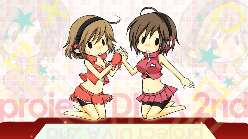 meiko and sakine meiko (vocaloid and 2 more) drawn by saki_(321days)