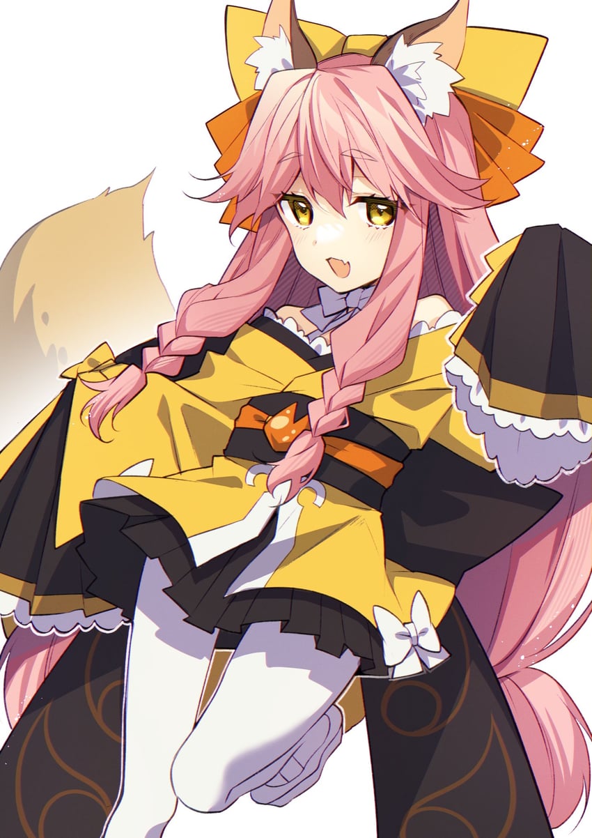 tamamo and tamamo aria (fate and 1 more) drawn by ebi_fly_55