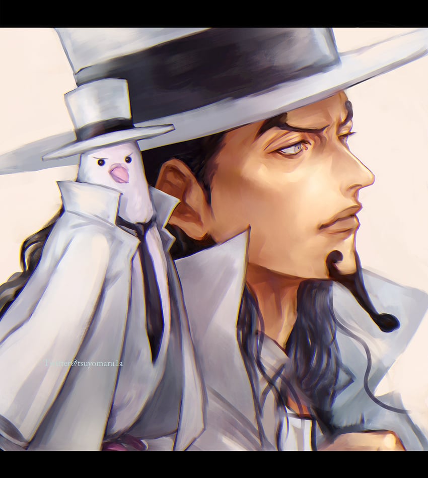 rob lucci and hattori (one piece) drawn by tsuyomaru