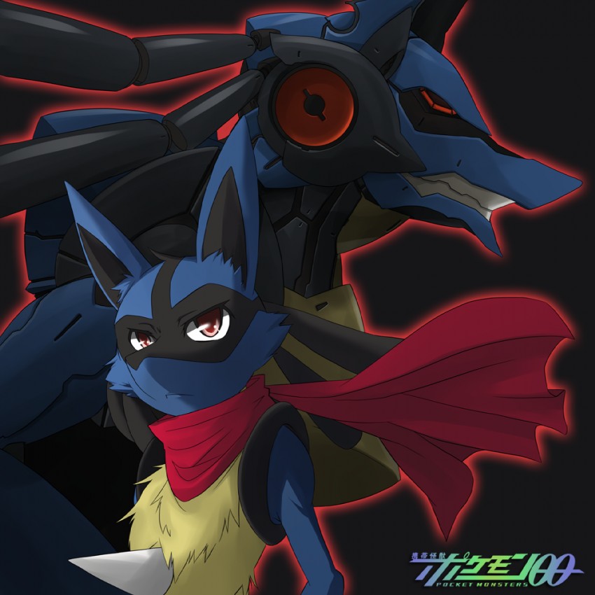 lucario (pokemon and 2 more) drawn by metaphor_(artist)