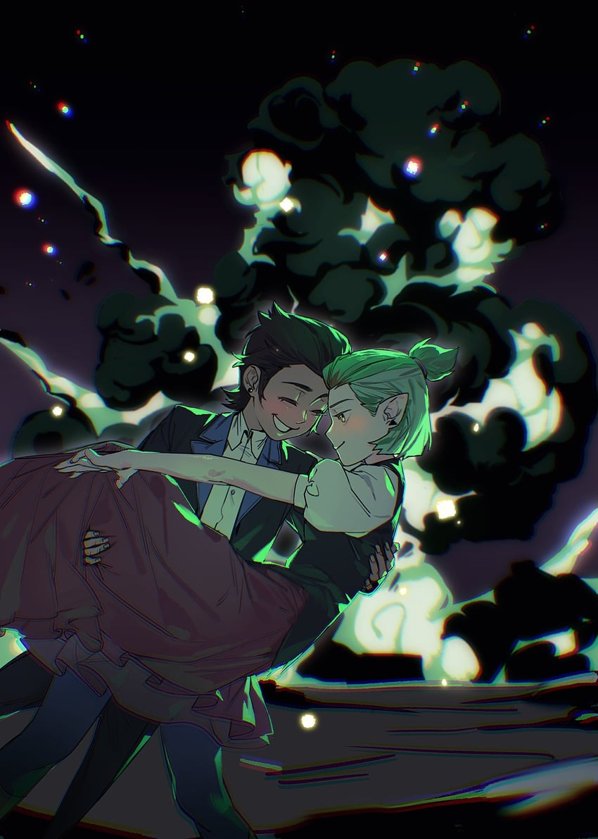 luz noceda and amity blight (the owl house) drawn by dogwhitee