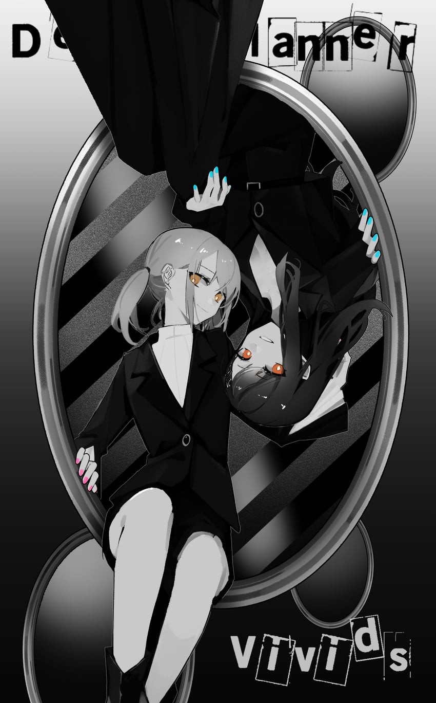 shiraishi an and azusawa kohane (project sekai) drawn by jingzhaowhale
