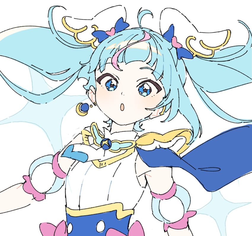 sora harewataru and cure sky (precure and 1 more) drawn by ginjiro_(ginjiroxx)