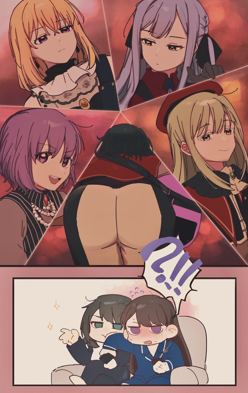togawa sakiko, shiina taki, wakaba mutsumi, yahata umiri, misumi uika, and 6 more (bang dream! and 1 more) drawn by tenrouza_ray