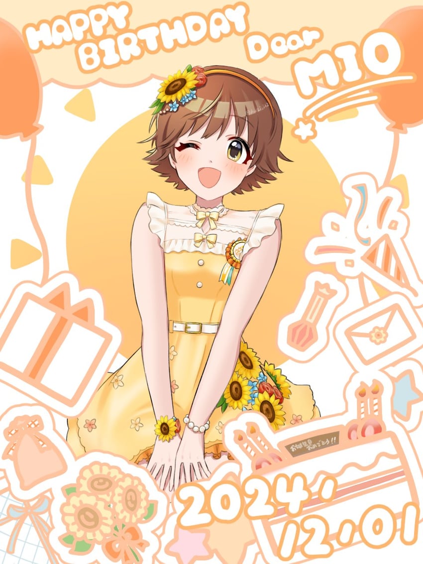 honda mio (idolmaster and 2 more) drawn by huzi_i12