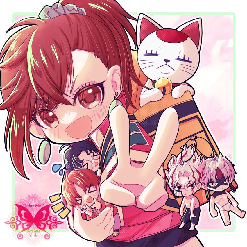ayase momo, takakura ken, turbo granny, enjoji jin, and evil eye (dandadan) drawn by shion-1115