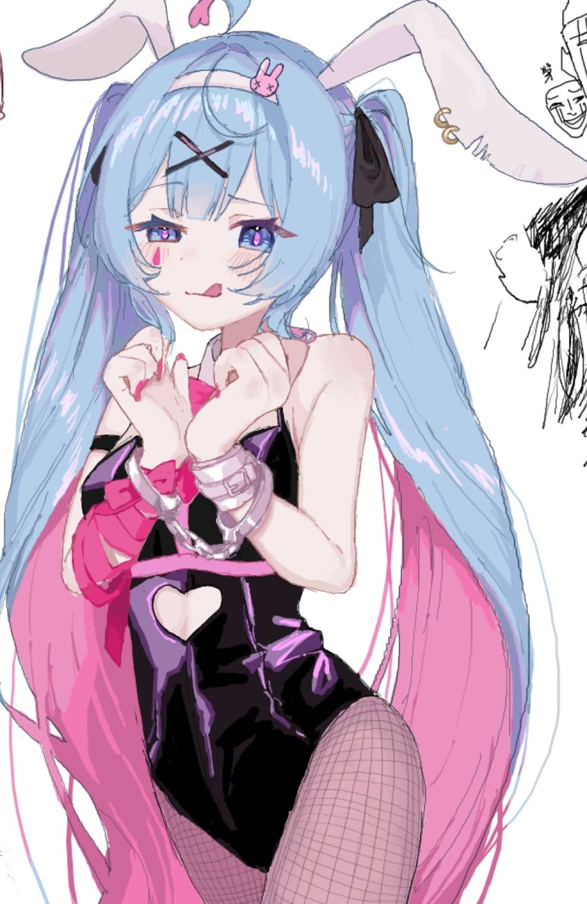 hatsune miku (vocaloid and 1 more) drawn by saki_(saki_tiara0905)