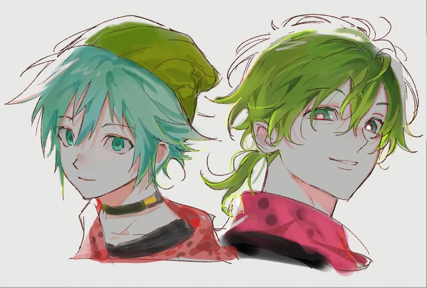 hiyori sou and midori (kimi ga shine) drawn by gemlatang
