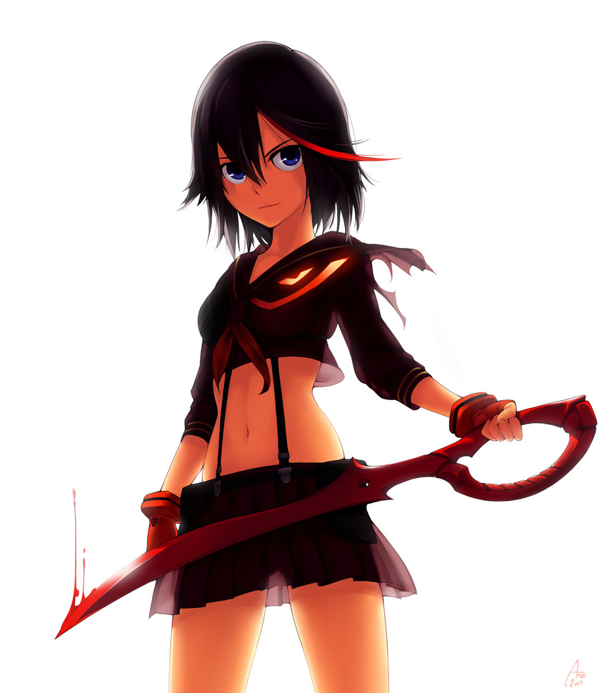 matoi ryuuko and senketsu (kill la kill) drawn by arantheus