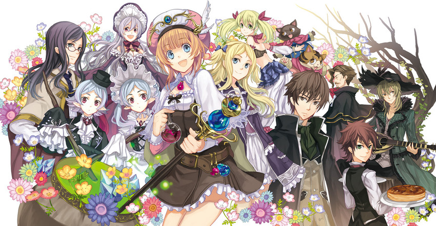 rorolina frixell, sterkenburg cranach, pamela ibis, cuderia von feuerbach, lionela heinze, and 7 more (atelier and 1 more) drawn by osamu_(jagabata)