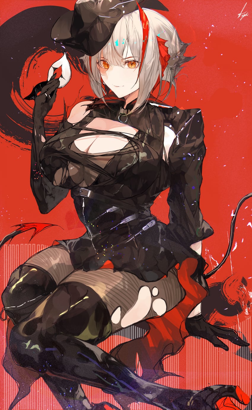 w (arknights and 1 more) drawn by yuki_flourish