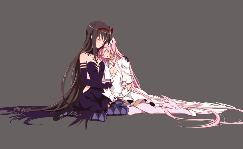 akemi homura, kaname madoka, ultimate madoka, and akuma homura (mahou shoujo madoka magica and 1 more) drawn by jao_(artofjao)