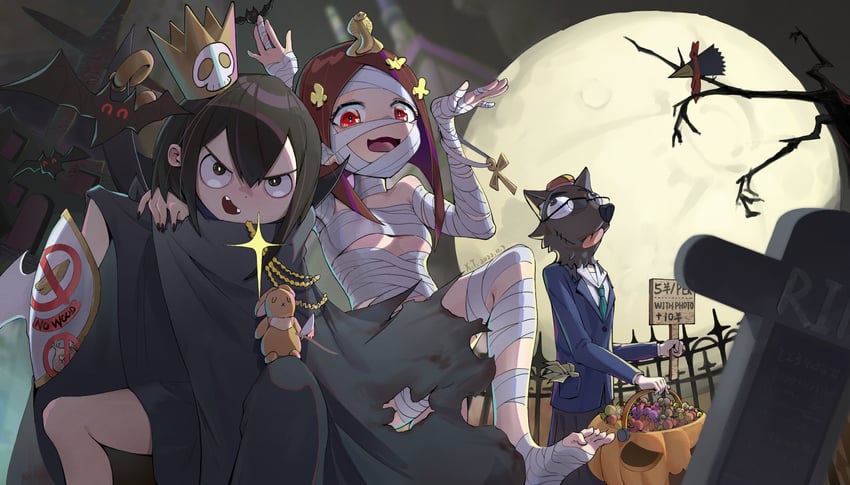 kanamori sayaka, asakusa midori, and mizusaki tsubame (eizouken ni wa te wo dasu na!) drawn by xiaotong